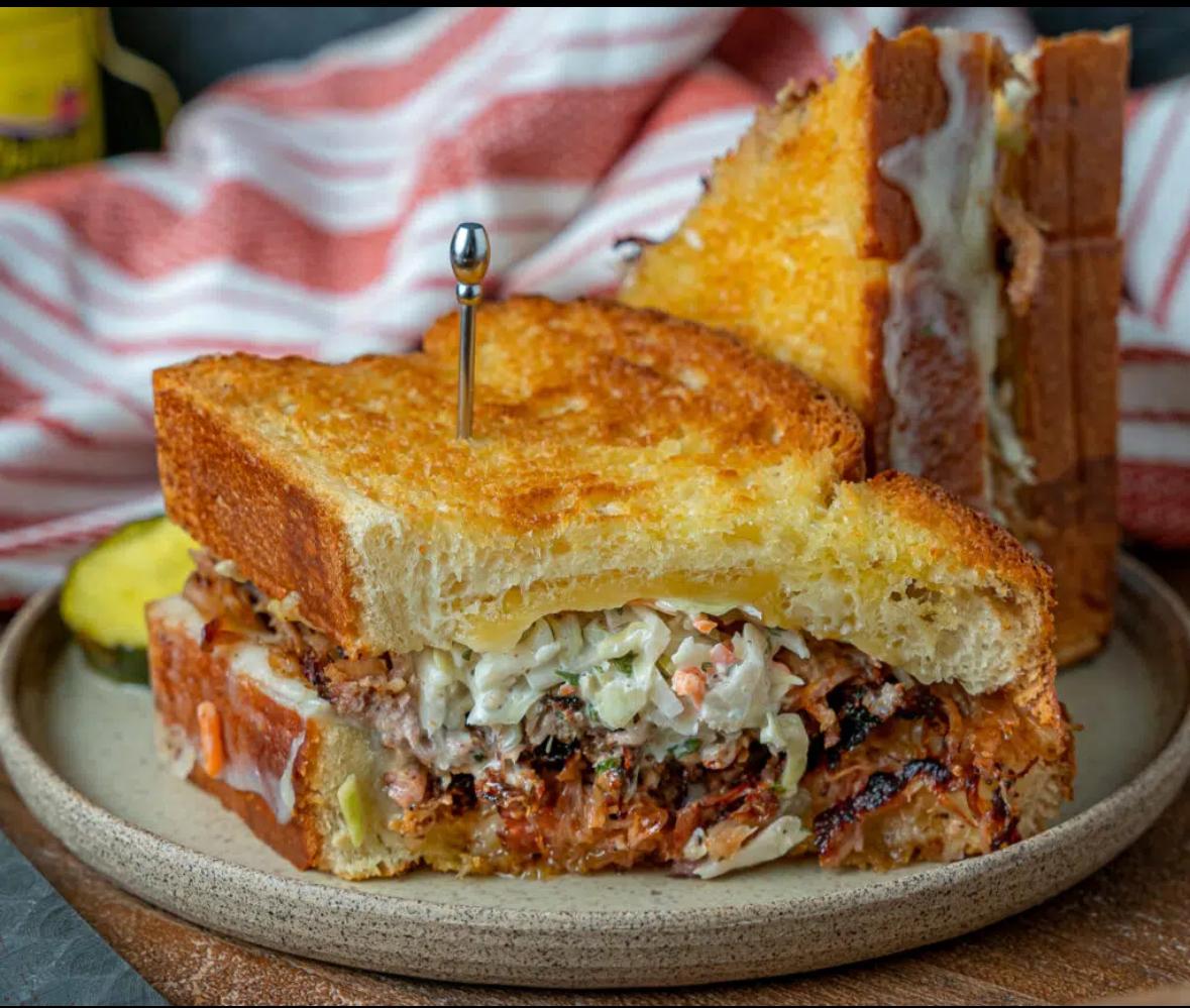BBQ pulled pork sandwich